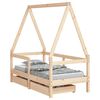 vidaXL Kinderbett mit Schubladen 70x140 cm Massivholz Kiefer