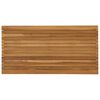 vidaXL Tischplatte 110 x 55 x 3,5 cm Rechtwinklig Massives Teakholz