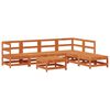 vidaXL Garten-Lounge-Set 7 pcs Wachsbraun Massives Kiefernholz