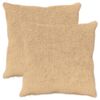 vidaXL Kissenbezug 2 stk. HEERLEN Creme 80 x 80 cm Faux Kaninchenfell