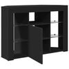 vidaXL Eck-LED-TV-Schrank Schwarz 100x40x68cm Holzwerkstoff