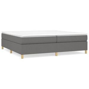 vidaXL Boxspringbettgestell Dunkelgrau 200x200 cm Stoff