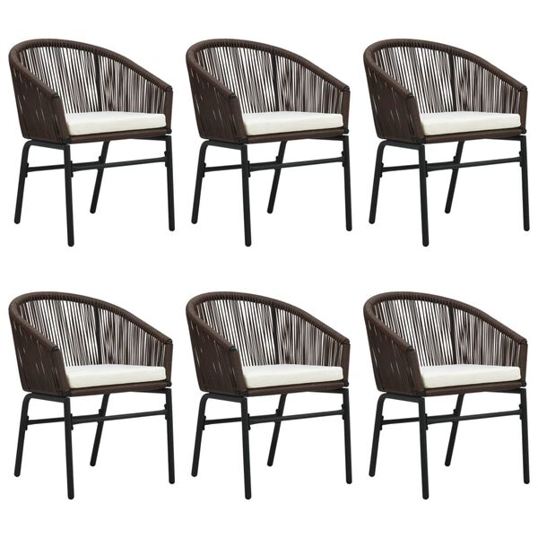 vidaXL 7-tlg. Garten-Essgruppe Braun