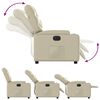 vidaXL Relaxsessel Elektrisch Creme Kunstleder