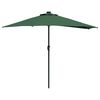 vidaXL Garten-Sonnenschirm Gr&uuml;n 294 x 150 x 224 cm Polyester und Stahl