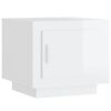 vidaXL Couchtisch Hochglanz-Wei&szlig; 51x50x45 cm Holzwerkstoff