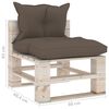 vidaXL 8-tlg. Garten-Lounge-Set aus Paletten mit Kissen Kiefernholz