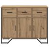 vidaXL Sideboard mit Schubladen Artisan-Eiche 97 x 32,5 x 74,5 cm