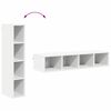 vidaXL H&auml;ngeschrank mit Speicher Wei&szlig; 20 x 29,5 x 100 cm Holzwerkstoff