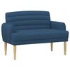 vidaXL Zweisitzer mit Knopfheftung Blau 116 x 67 x 80 cm Stoff