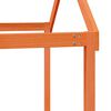 vidaXL Hochbett mit Dach Wachsbraun 90x200 cm Massivholz Kiefer