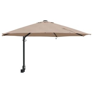 vidaXL Garten-Sonnenschirm Taupe 248 x 248 x 148 cm