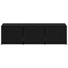 vidaXL Fernsehschrank mit LED Schwarze Eiche 140 x 34 x 40 cm
