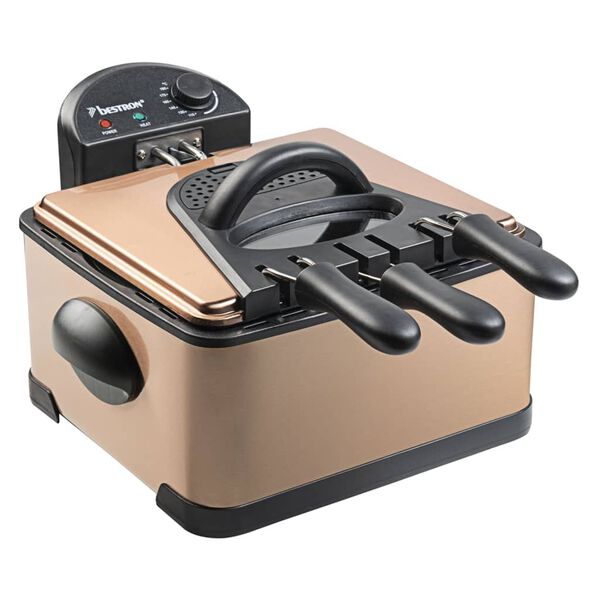Bestron Fritteuse DF402CO 4,5 L Kupfern