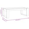 vidaXL Couchtisch Sonoma-Eiche 102x50x35 cm Holzwerkstoff