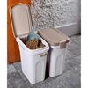 Kerbl Futtertonne 25 L 39x24x51 cm Wei&szlig; und Braun