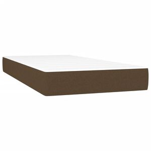 vidaXL Taschenfederkernmatratze Mittel Dunkelbraun 120x190x20 cm Stoff