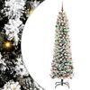 vidaXL K&uuml;nstlicher Weihnachtsbaum mit 300 LEDs mit St&auml;nder Wei&szlig; 240 cm