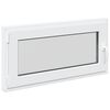 vidaXL Kellerfenster RISOR 100 x 50 cm PVC und Glas Wei&szlig;