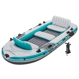 Bestway Schlauchboot Grau und Wei&szlig; 3,64 x 1,66 m PVC