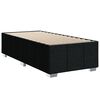 vidaXL Boxspringbett mit Matratze Schwarz 90x190 cm Stoff