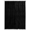 vidaXL Verdunkelungsvorhang mit Haken Samt Schwarz 290 x 245 cm