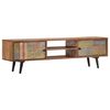 vidaXL TV-Schrank 140&times;30&times;40 cm Massivholz Akazie