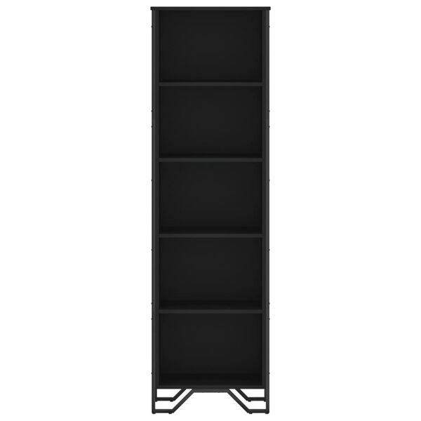 vidaXL Bücherregal Schwarz 50x31x169 cm Holzwerkstoff