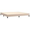 vidaXL Boxspringbett mit Matratze & LED Cappuccino-Braun 200x200cm