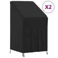 vidaXL Abdeckungen für Gartenstühle 2 Stk. 70x70x85/125 cm 420D Oxford