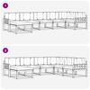 vidaXL Outdoor-Sofagarnitur mit Kissen 7 pcs Nat&uuml;rlich und Hellgrau