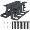 vidaXL Unter dem Schreibtisch Kabelmanagement Tray 2 Stk. Anthrazit