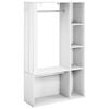 vidaXL Flurgarderobe Wei&szlig; 91 x 32 x 150,5 cm