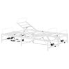 vidaXL Elektrisch verstellbares Bettgestell Wei&szlig; 120 x 190 cm Stahl