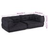 vidaXL 2-Sitzer-Modulsofa Anthrazit 140x70x36 cm Stoff