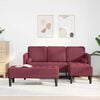 vidaXL Sofa Set mit Kissen 2 pcs Weinrot Polyester