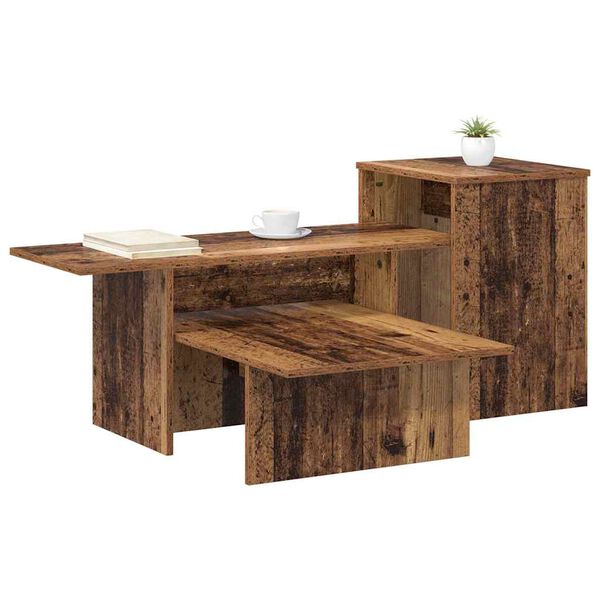 vidaXL Konsolentisch Altholz 91,5 x 35 x 38,5 cm Holzwerkstoff
