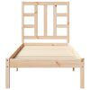 vidaXL Massivholzbett 75x190 cm