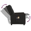 vidaXL Massagesessel Elektrisch Schwarz Stoff