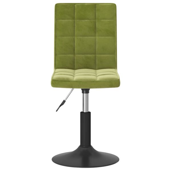 vidaXL Esszimmerst&uuml;hle 2 Stk. Drehbar Hellgr&uuml;n Samt