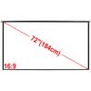 Manuelle Projektionswand Leinwand 160x90cm 16:9 Wand-Deckenhalterung