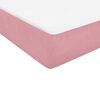 vidaXL Boxspringbett mit Matratze & LED Rosa 200x210 cm Samt