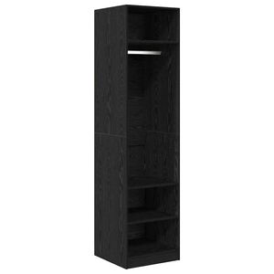 vidaXL Kleiderschrank Schwarz Eichen-Optik 50 x 50 x 200 cm