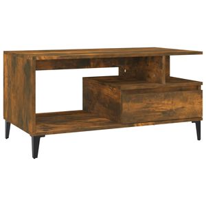 vidaXL Couchtisch R&auml;uchereiche 90x49x45 cm Holzwerkstoff