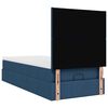 vidaXL Ottoman-Bett mit Matratze Blau 100x200 cm Stoff