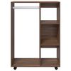 vidaXL Kleiderschrank Braun Eichen-Optik 80x40x110 cm Holzwerkstoff