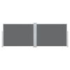 vidaXL Ausziehbare Seitenmarkise Anthrazit 120 x 1000 cm