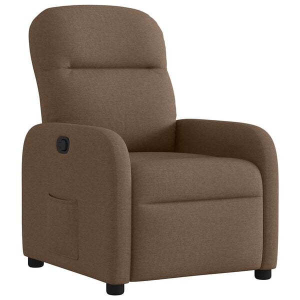vidaXL Relaxsessel Braun Stoff