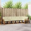 vidaXL Outdoor-Sofagarnitur mit Kissen 6 pcs Natur und Creme
