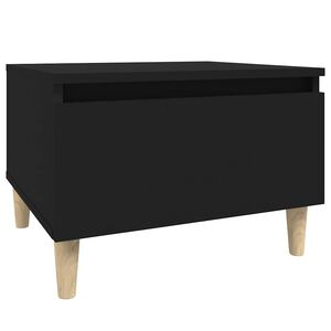 vidaXL Beistelltisch Schwarz 50x46x35 cm Holzwerkstoff